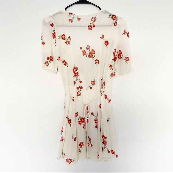 REFORMATION Lucky Floral Dress White Size Small - Picture 4 of 8